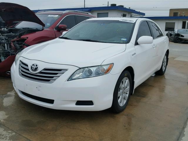 4T1BB46K89U066543 - 2009 TOYOTA CAMRY HYBR WHITE photo 2