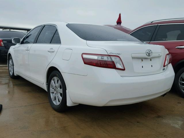 4T1BB46K89U066543 - 2009 TOYOTA CAMRY HYBR WHITE photo 3