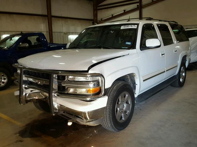 1GNEC16Z25J189672 - 2005 CHEVROLET SUBURBAN C WHITE photo 2