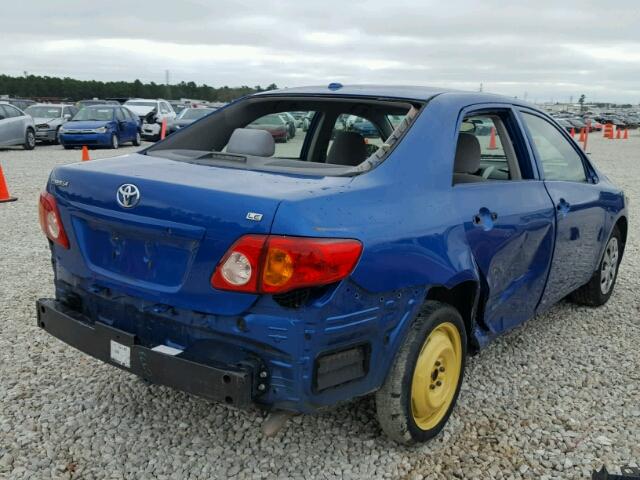 JTDBL40E39J026344 - 2009 TOYOTA COROLLA BLUE photo 4