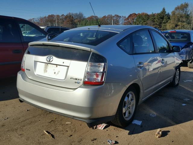 JTDKB20U657029535 - 2005 TOYOTA PRIUS SILVER photo 4