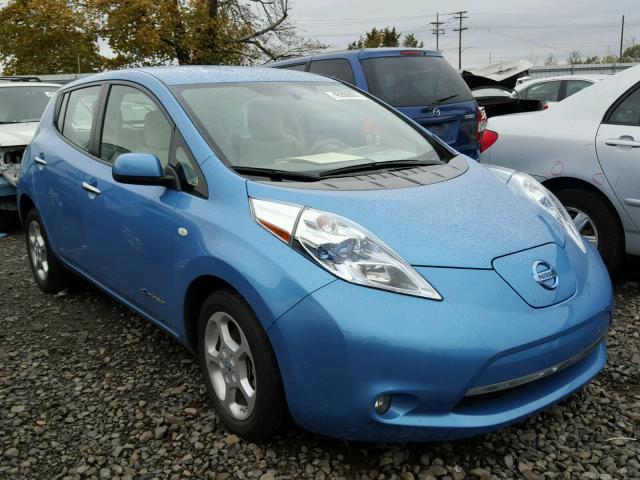 JN1AZ0CP9BT000800 - 2011 NISSAN LEAF SV BLUE photo 1