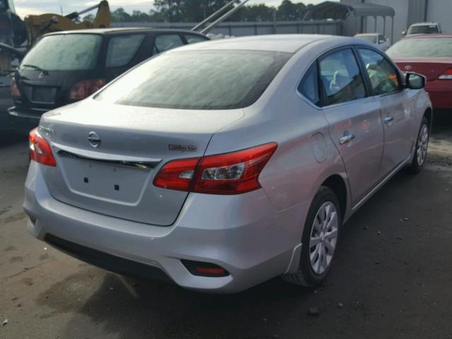 3N1AB7AP2HY375279 - 2017 NISSAN SENTRA S SILVER photo 4