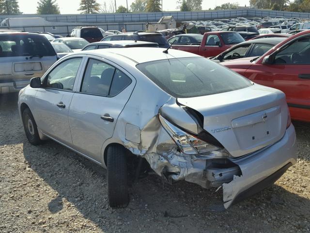 3N1CN7AP6FL853861 - 2015 NISSAN VERSA SILVER photo 3