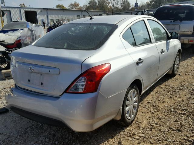 3N1CN7AP6FL853861 - 2015 NISSAN VERSA SILVER photo 4