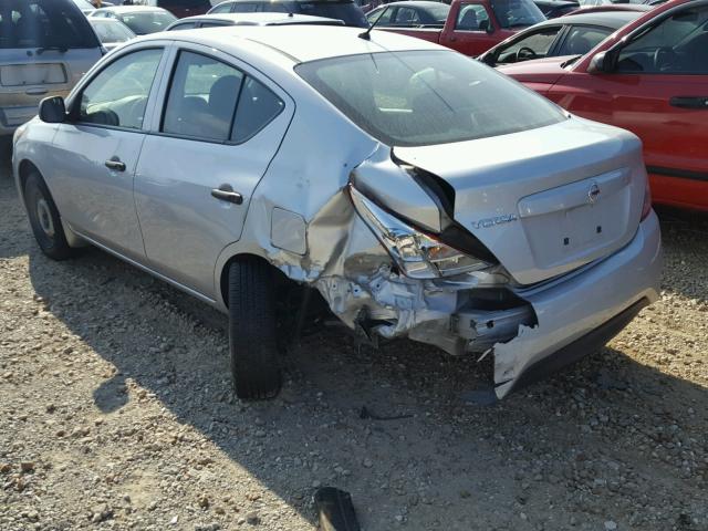 3N1CN7AP6FL853861 - 2015 NISSAN VERSA SILVER photo 9