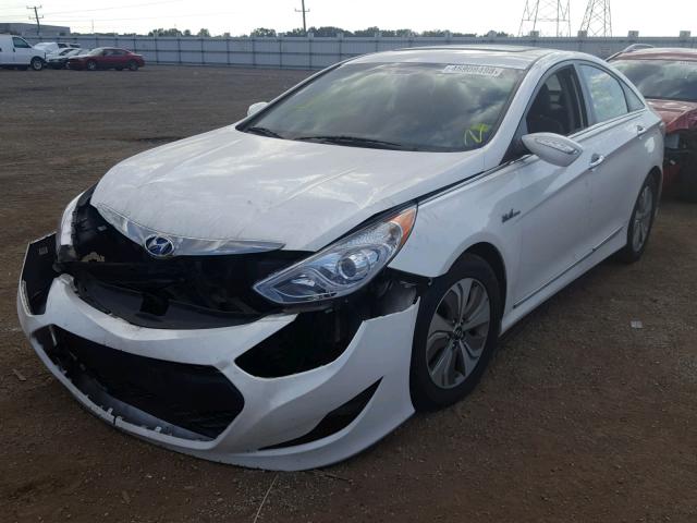 KMHEC4A43DA095154 - 2013 HYUNDAI SONATA HYB WHITE photo 2