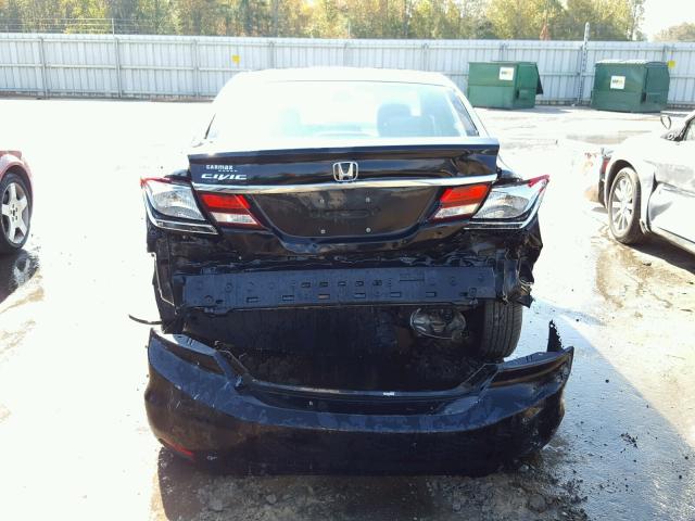 19XFB2F57DE267832 - 2013 HONDA CIVIC LX BLACK photo 9