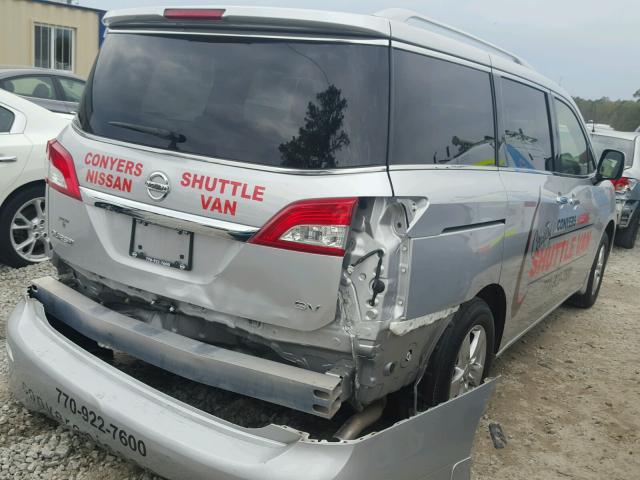 JN8AE2KP6G9150569 - 2016 NISSAN QUEST SILVER photo 4