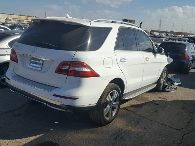 4JGDA5JB4FA520616 - 2015 MERCEDES-BENZ ML 350 WHITE photo 4