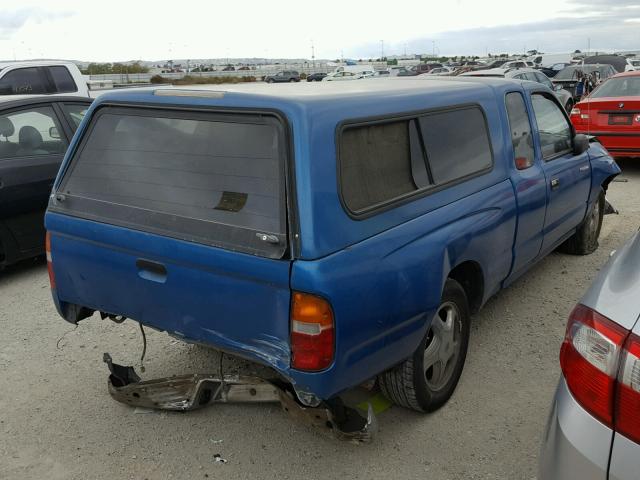 4TAVN52N1VZ264212 - 1997 TOYOTA TACOMA XTR BLUE photo 4