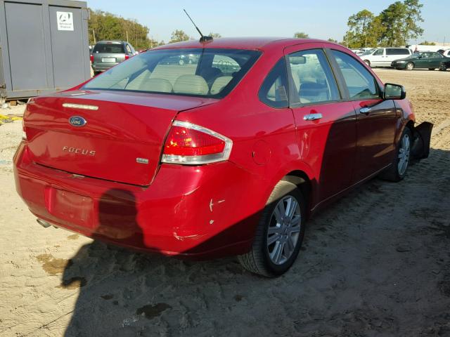 1FAHP3HN6AW234566 - 2010 FORD FOCUS SEL RED photo 4