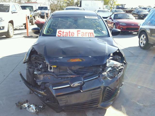 1FAHP3F22CL284281 - 2012 FORD FOCUS BLACK photo 9