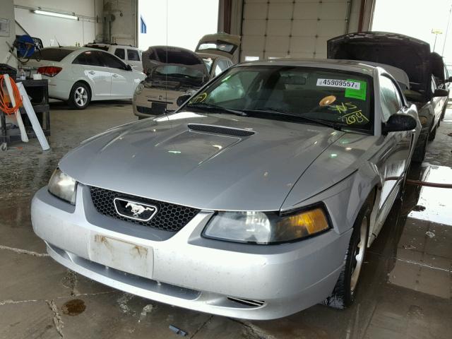 1FAFP40471F102089 - 2001 FORD MUSTANG SILVER photo 2