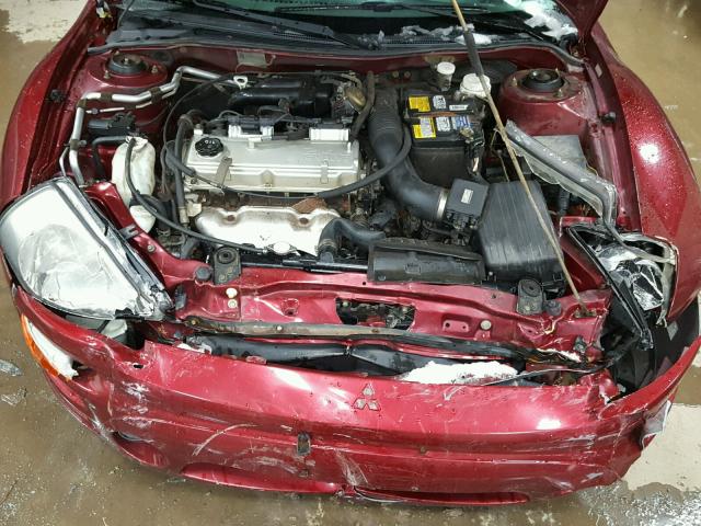 4A3AC44G53E115014 - 2003 MITSUBISHI ECLIPSE GS RED photo 7