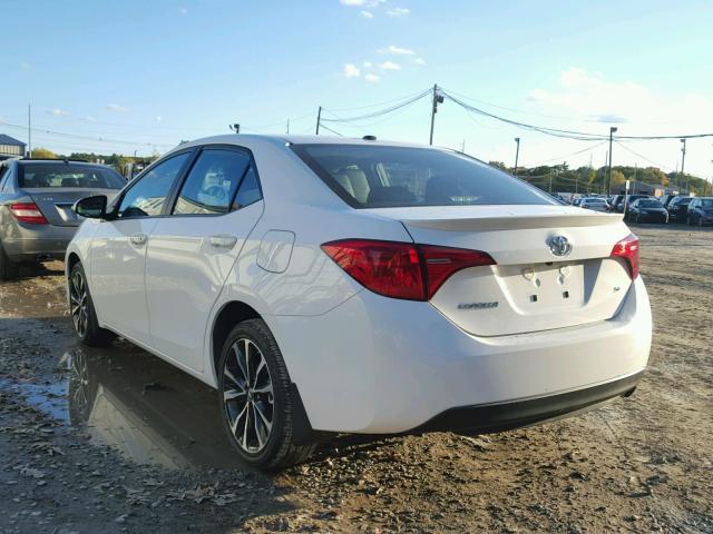 2T1BURHE1HC893993 - 2017 TOYOTA COROLLA L WHITE photo 3