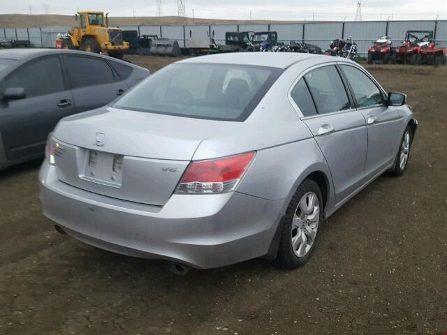 1HGCP36718A026774 - 2008 HONDA ACCORD EX SILVER photo 4