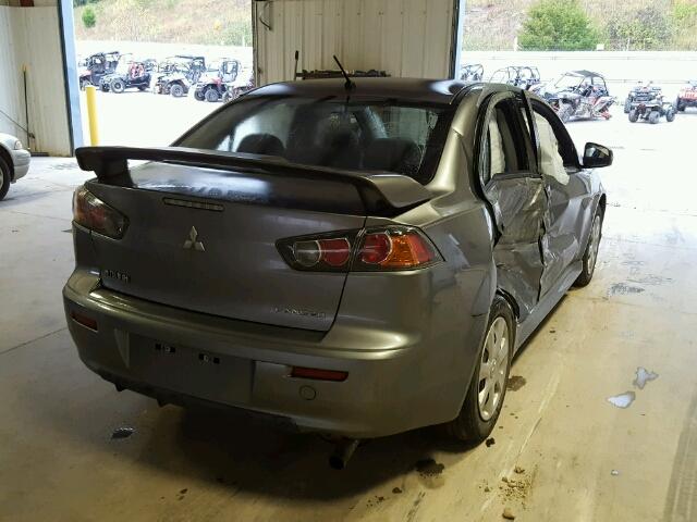 JA32U2FU1FU007512 - 2015 MITSUBISHI LANCER ES GRAY photo 4