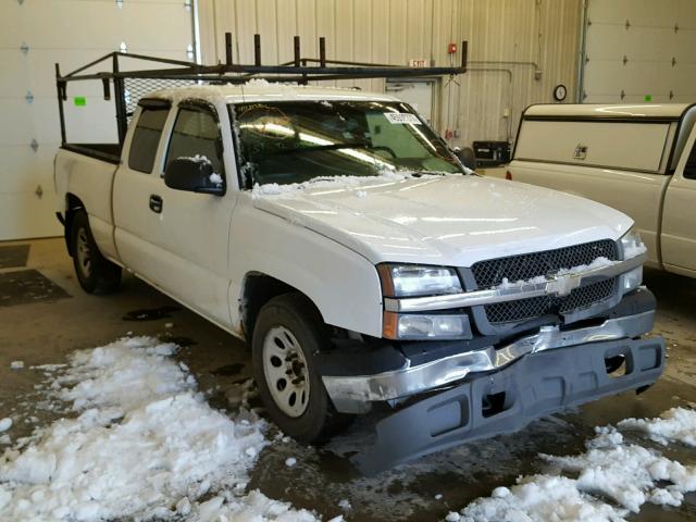 1GCEC19Z85Z257995 - 2005 CHEVROLET SILVERADO WHITE photo 1