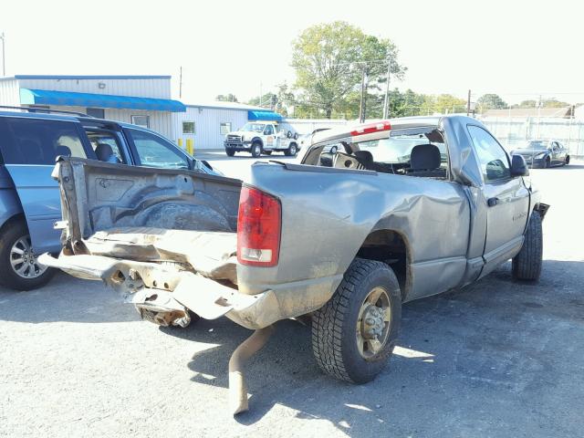 3D7KR26C05G738921 - 2005 DODGE RAM 2500 S GRAY photo 4