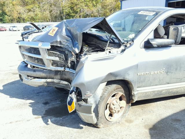 3D7KR26C05G738921 - 2005 DODGE RAM 2500 S GRAY photo 9