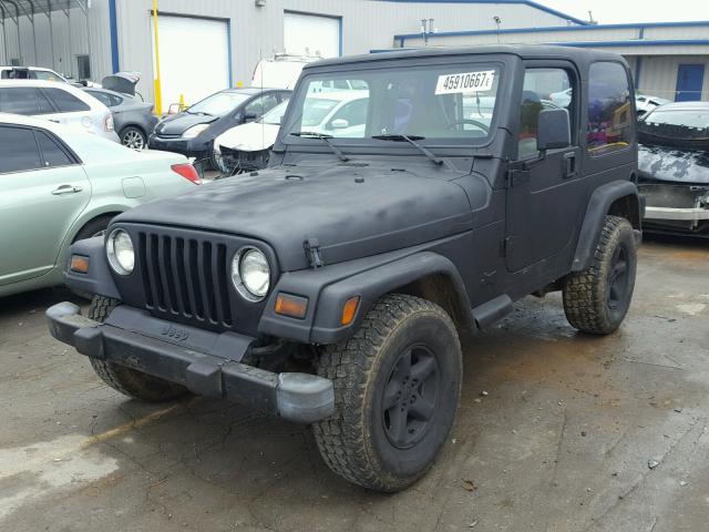 1J4FY29P1WP793172 - 1998 JEEP WRANGLER / BLACK photo 2