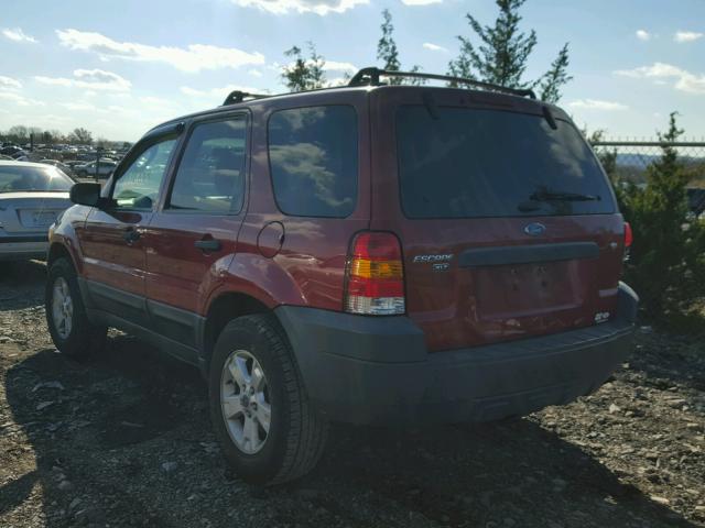 1FMYU931X5KD39646 - 2005 FORD ESCAPE XLT RED photo 3