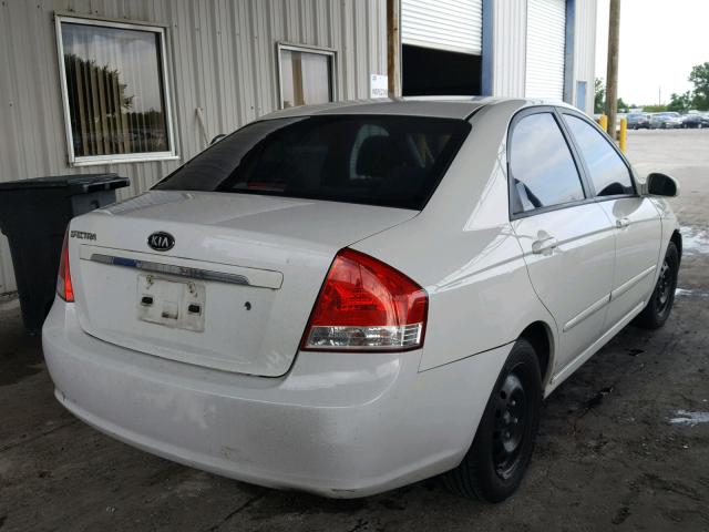 KNAFE121975419627 - 2007 KIA SPECTRA EX WHITE photo 4