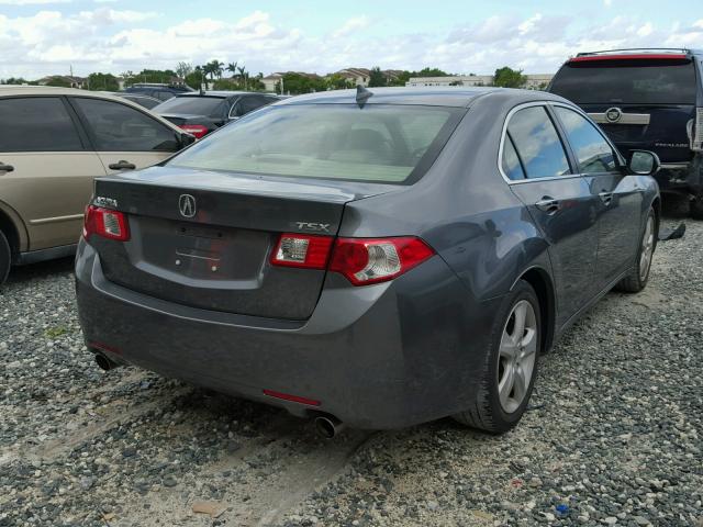 JH4CU26639C032346 - 2009 ACURA TSX GRAY photo 4