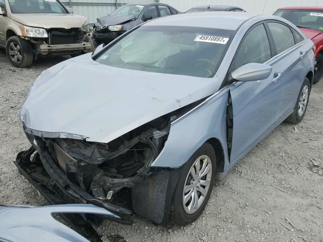 5NPEB4AC7BH200153 - 2011 HYUNDAI SONATA GLS BLUE photo 2