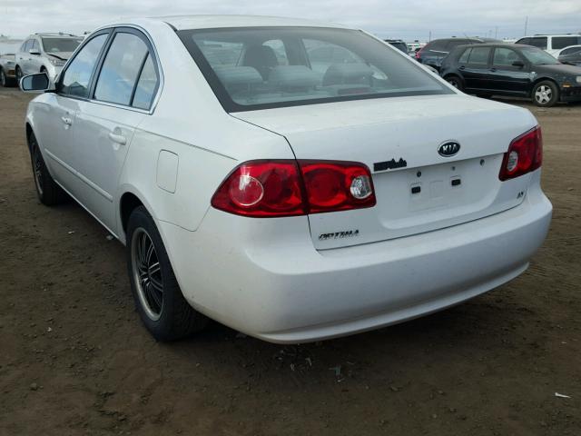 KNAGE123185168142 - 2008 KIA OPTIMA LX WHITE photo 3