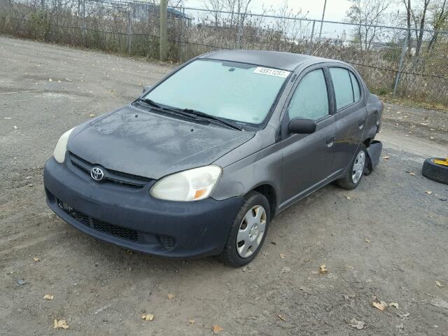 JTDBT123835048351 - 2003 TOYOTA ECHO GRAY photo 2