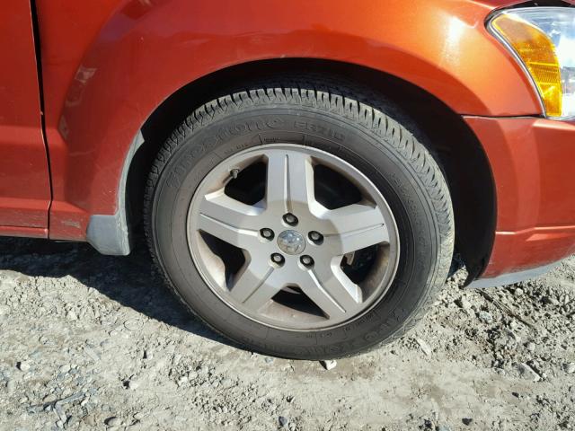 1B3HB48B18D548993 - 2008 DODGE CALIBER SX ORANGE photo 9