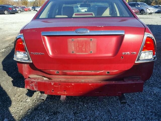 3FAHP08137R141785 - 2007 FORD FUSION RED photo 9