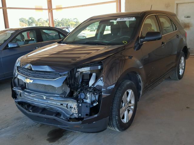 2GNALBEK7G6333113 - 2016 CHEVROLET EQUINOX LS CHARCOAL photo 2