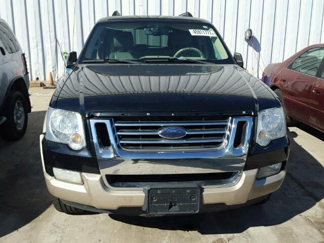 1FMEU74E46UB25640 - 2006 FORD EXPLORER E BLACK photo 9
