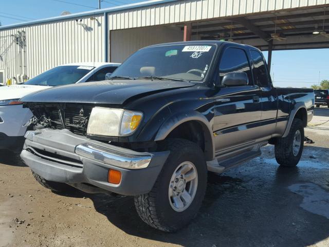 4TASM92N7WZ144669 - 1998 TOYOTA TACOMA XTR BLACK photo 2