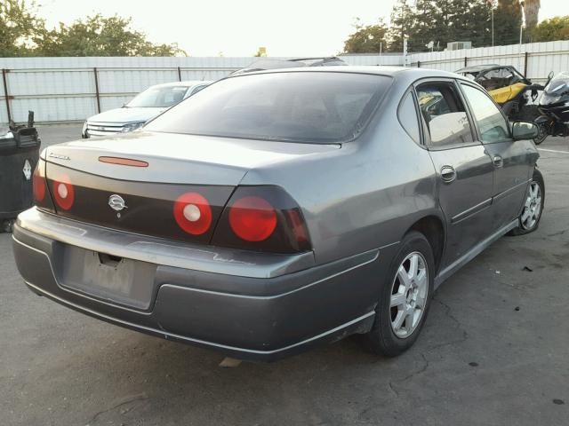 2G1WF52EX59131747 - 2005 CHEVROLET IMPALA CHARCOAL photo 4