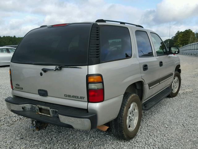 1GNEC13V14R264461 - 2004 CHEVROLET TAHOE C150 SILVER photo 4