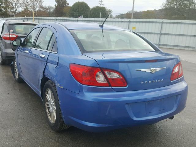 1C3LC66J28N215275 - 2008 CHRYSLER SEBRING LI BLUE photo 3