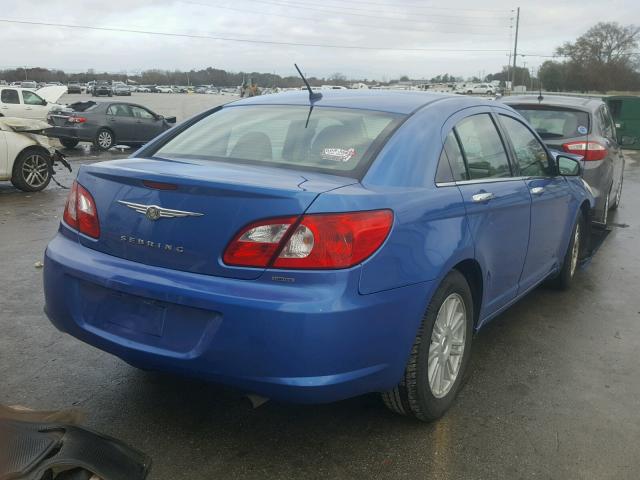 1C3LC66J28N215275 - 2008 CHRYSLER SEBRING LI BLUE photo 4