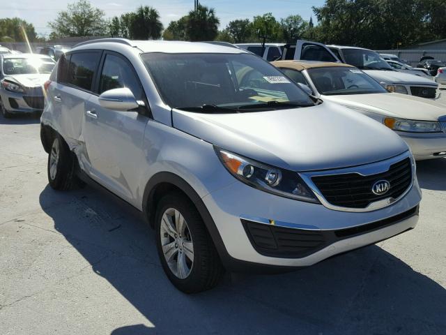 KNDPB3A29D7463598 - 2013 KIA SPORTAGE B SILVER photo 1