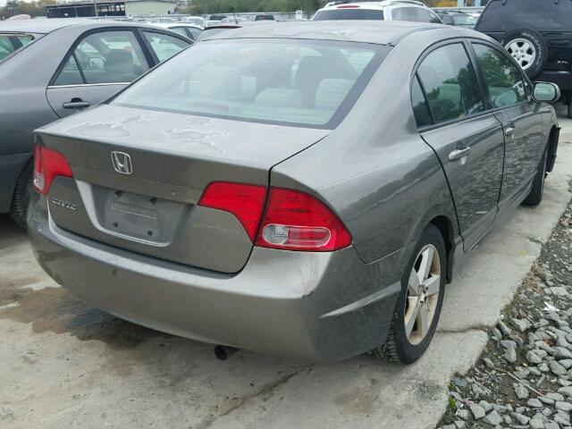 2HGFA16886H525968 - 2006 HONDA CIVIC EX GRAY photo 4