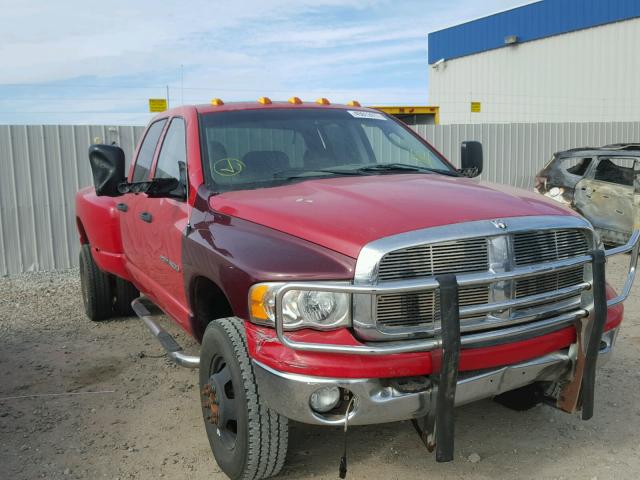 3D7MU48C33G852683 - 2003 DODGE RAM 3500 S RED photo 1