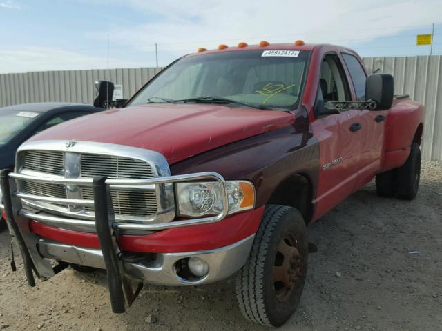 3D7MU48C33G852683 - 2003 DODGE RAM 3500 S RED photo 2