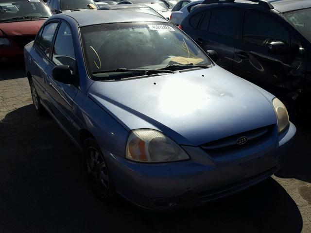 KNADC125246338779 - 2004 KIA RIO BLUE photo 1