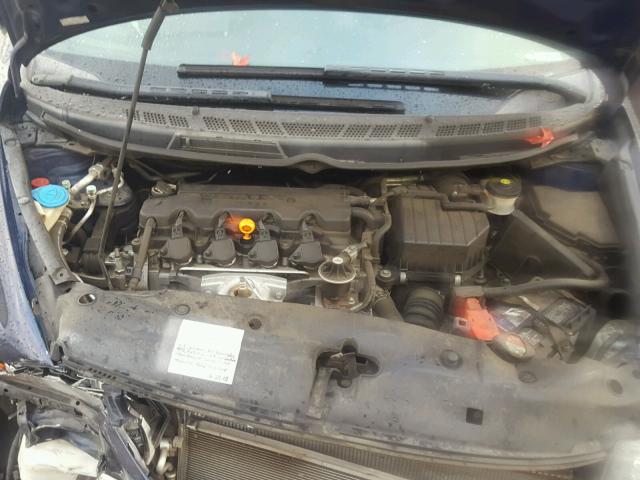 2HGFG12628H536499 - 2008 HONDA CIVIC BLUE photo 7