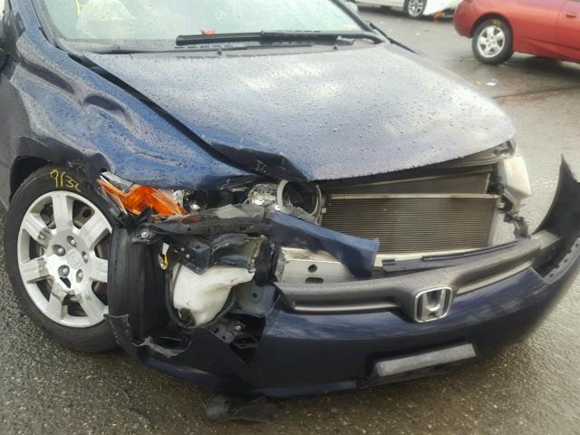 2HGFG12628H536499 - 2008 HONDA CIVIC BLUE photo 9