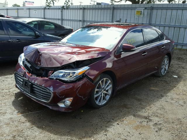 4T1BK1EB9EU124542 - 2014 TOYOTA AVALON BAS Bordeaux photo 2