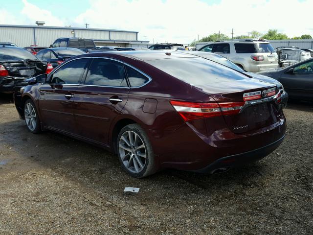4T1BK1EB9EU124542 - 2014 TOYOTA AVALON BAS Bordeaux photo 3